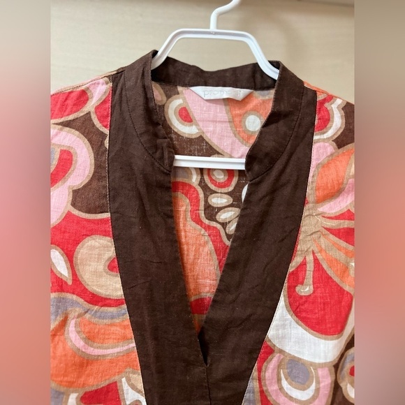 ⚫️ BOGO Promod Sleeveless Dress Bold Patterns lightweight summer size medium - Picture 3 of 7